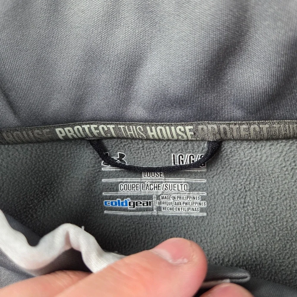 Under Armour Jacket Mens L Gray Full Zip Softshell Coors Light Beer‎ Logo